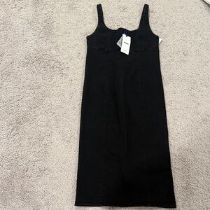 Love Tree Black Midi Dress